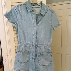 ZARA denim romper